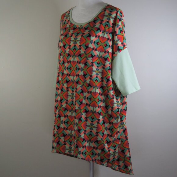 LuLaRoe Women's Multicolor Short-Sleeve Tunic Size M (C1285) - Picture 4 of 7
